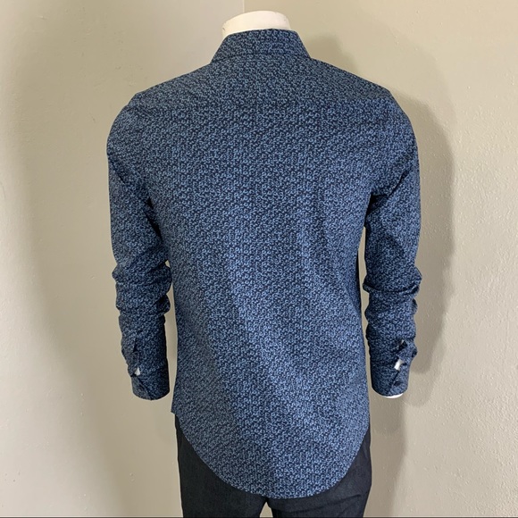 Calvin Klein Men’s Stargazer Button Up Dress Shirt - Picture 6 of 11